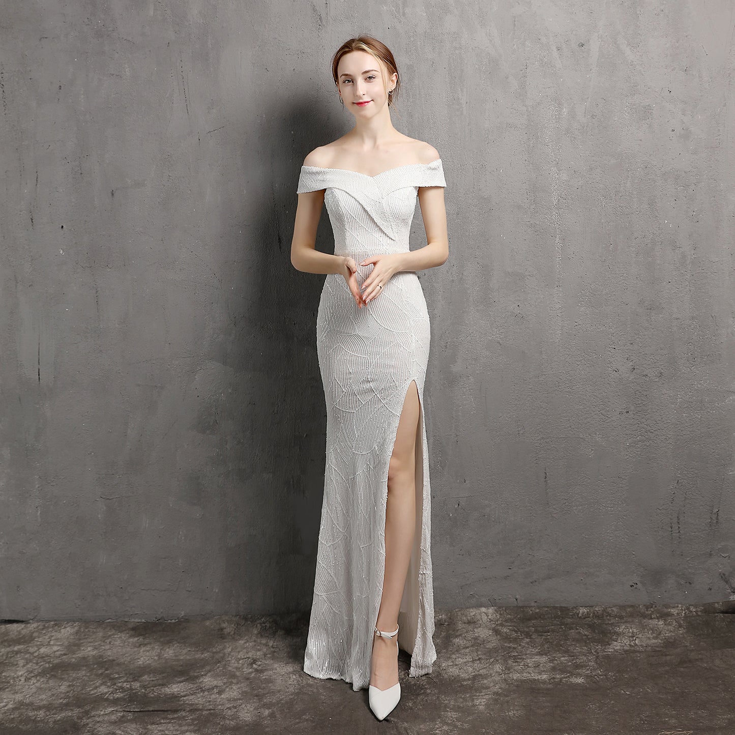 Women's Fairy Socialite Sexy Long Slim Dress