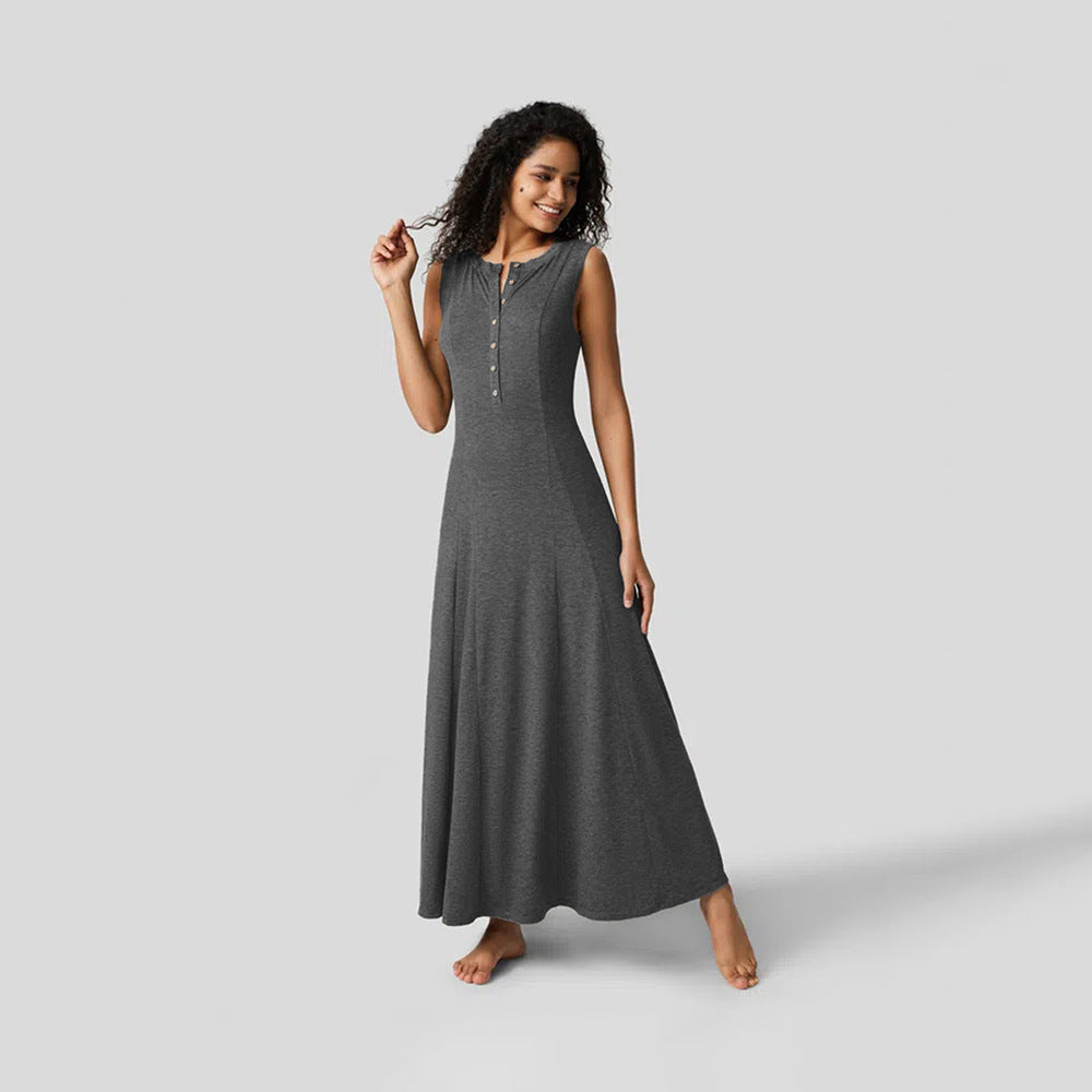 Elegant Casual Knitted Large Swing Dress