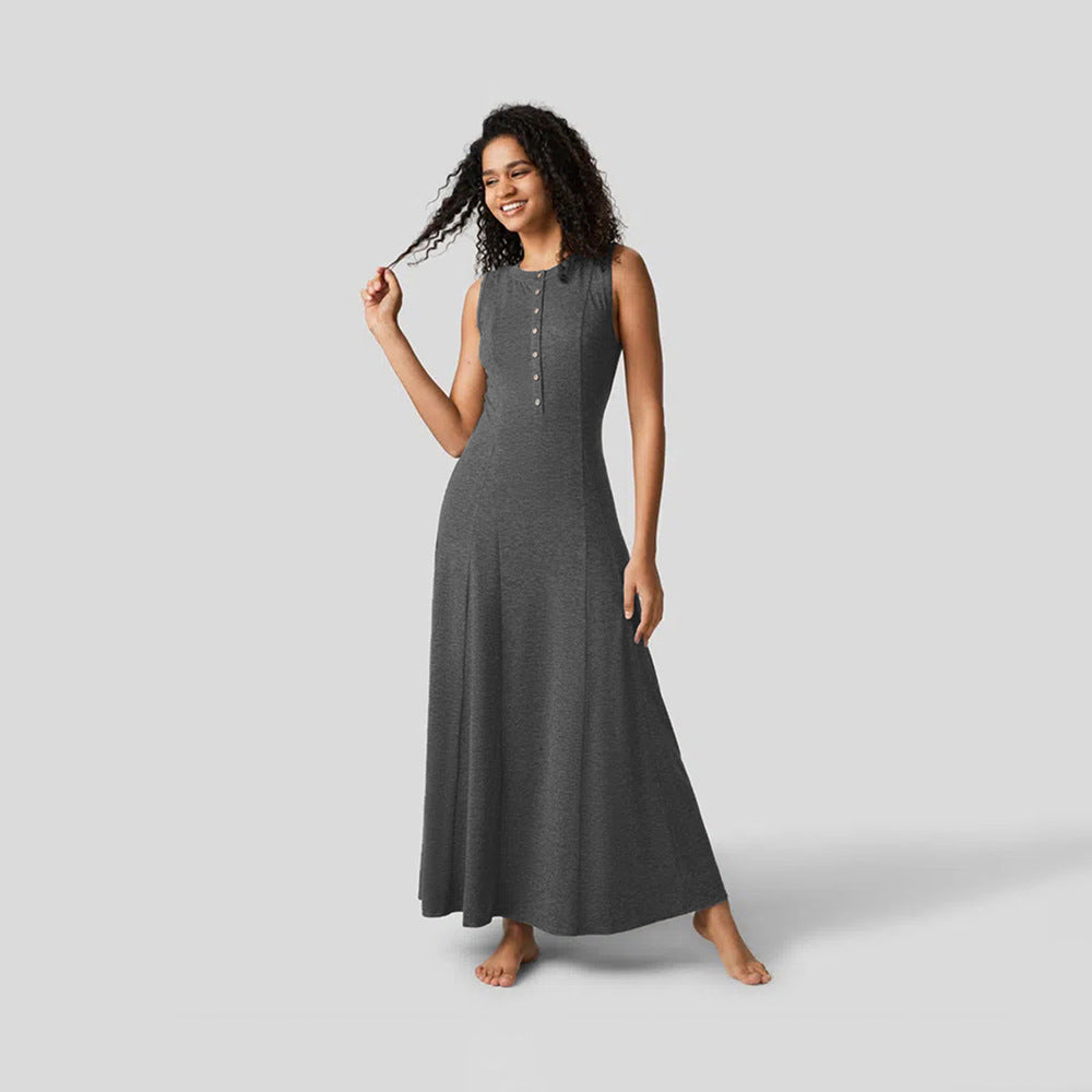 Elegant Casual Knitted Large Swing Dress