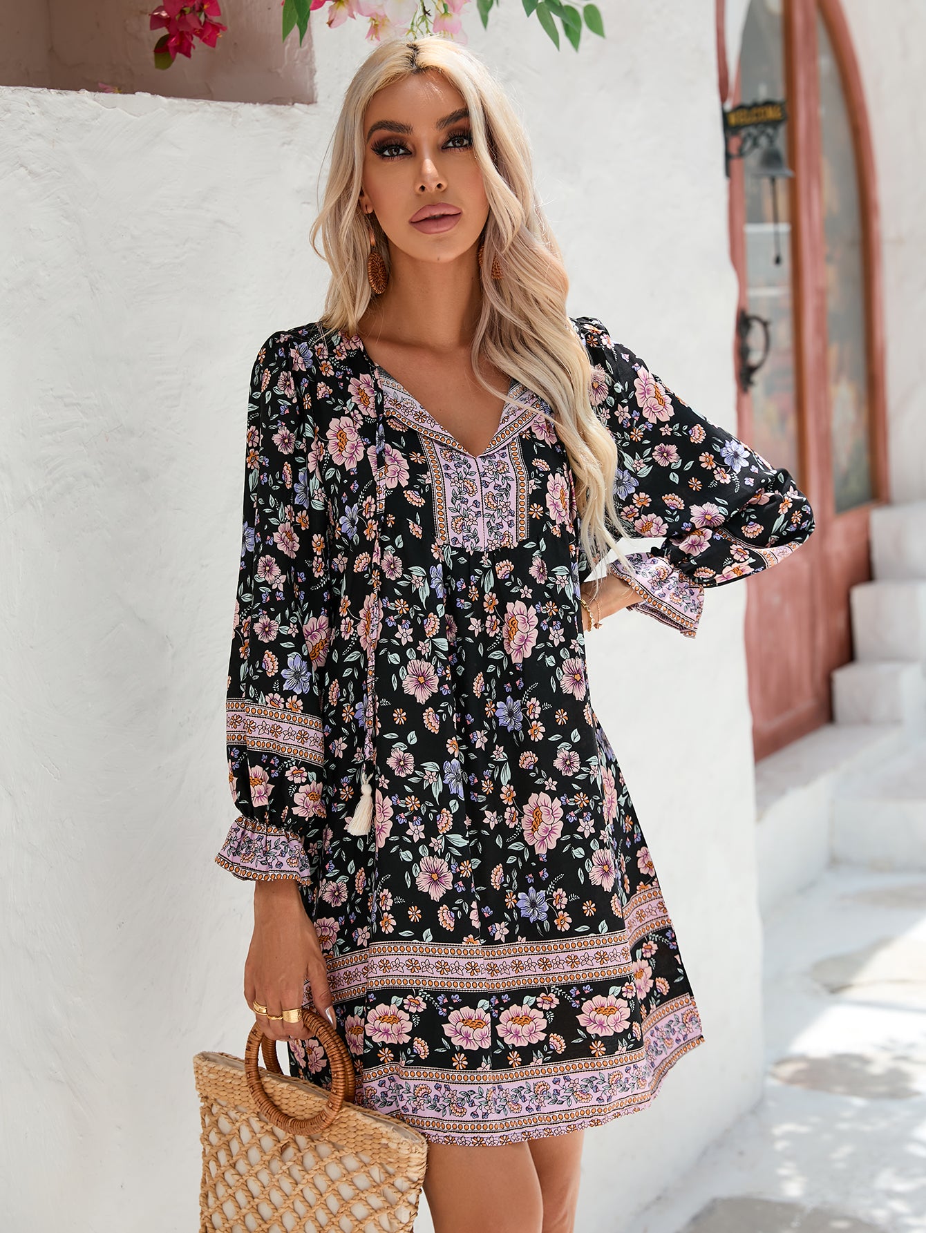 Women's Bohemian Casual Vacation Dress