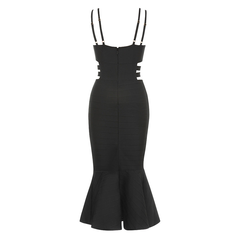 Women's Sexy Suspenders Fishtail One Piece Dress